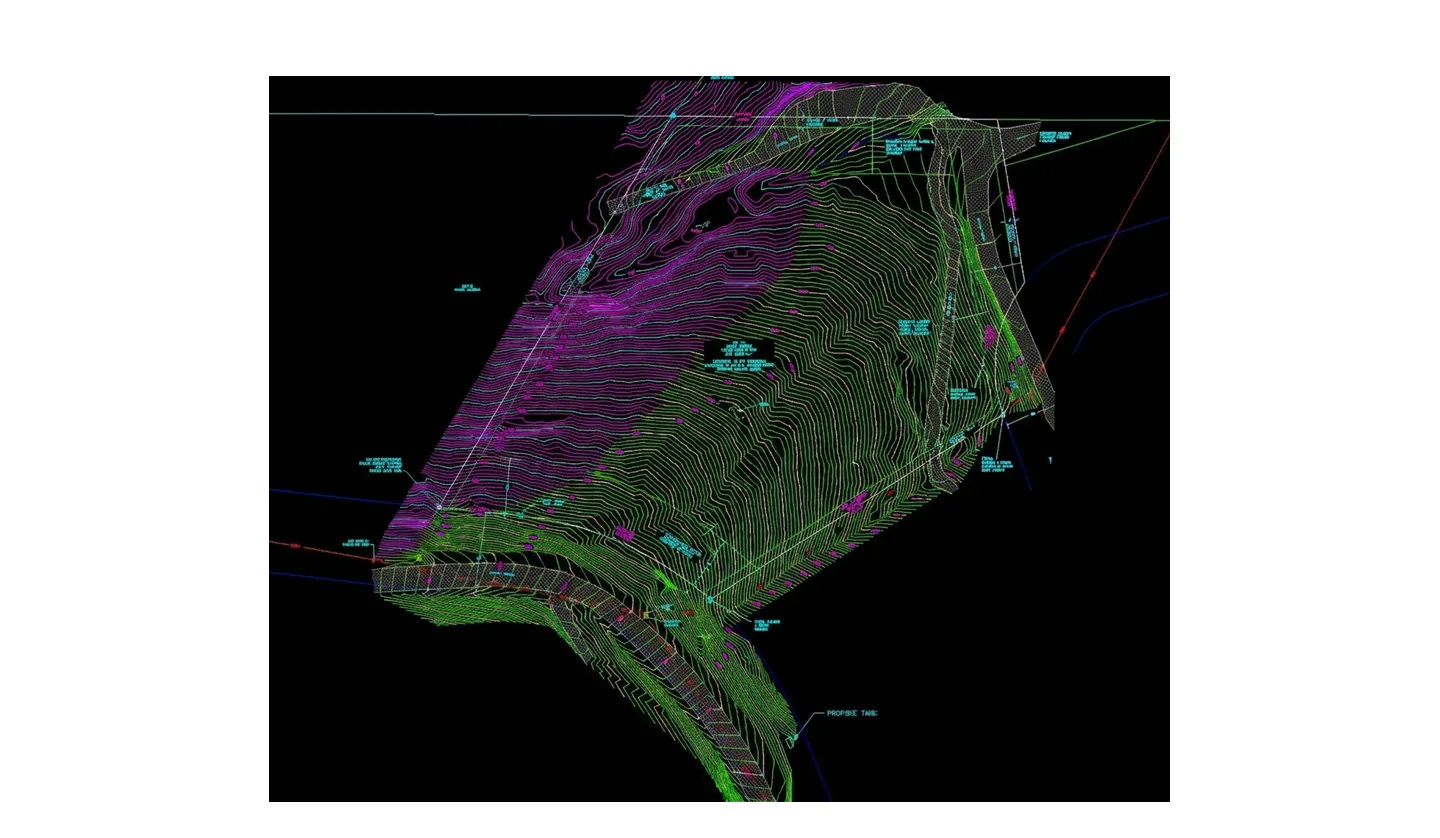 Survey integrating LiDAR-derived contours with field-verified boundary data