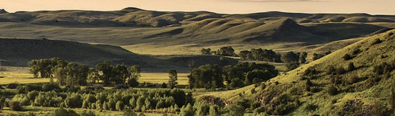 Rolling rural land and ranch acreage